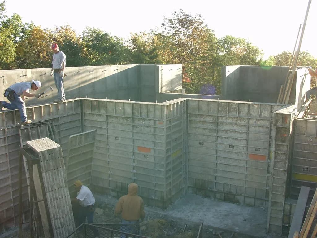 Excavation along a home foundation